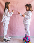 Pijama franela perritas en patines