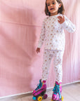 Pijama franela perritas en patines