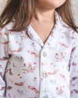Pijama pima salchis flores largo