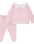 Conjunto Tejido Rosa niña