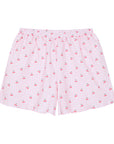 Pijama short corto mujer guindas