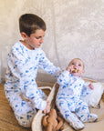 Pijama franela forest blue