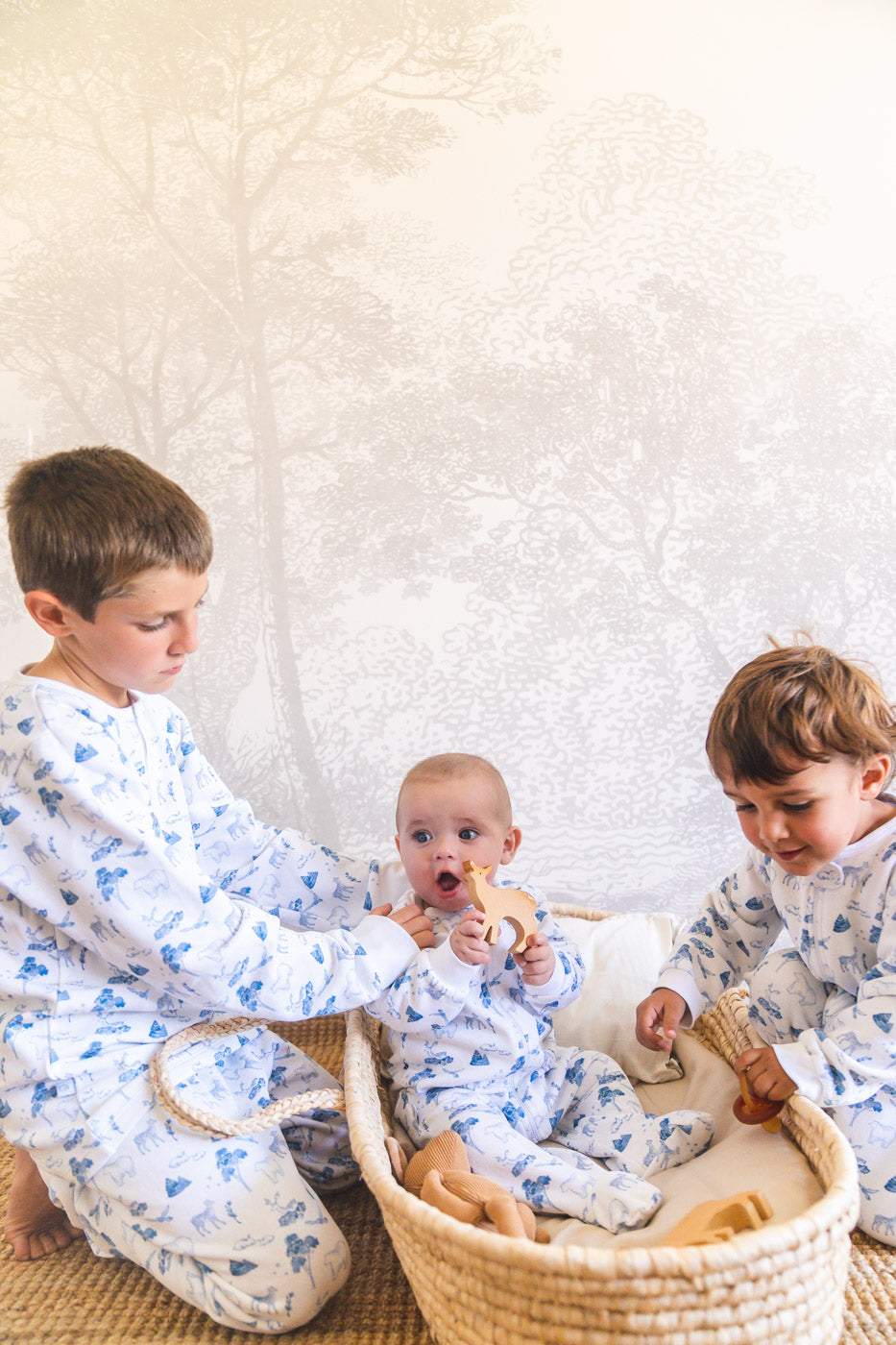 Pijama franela forest blue