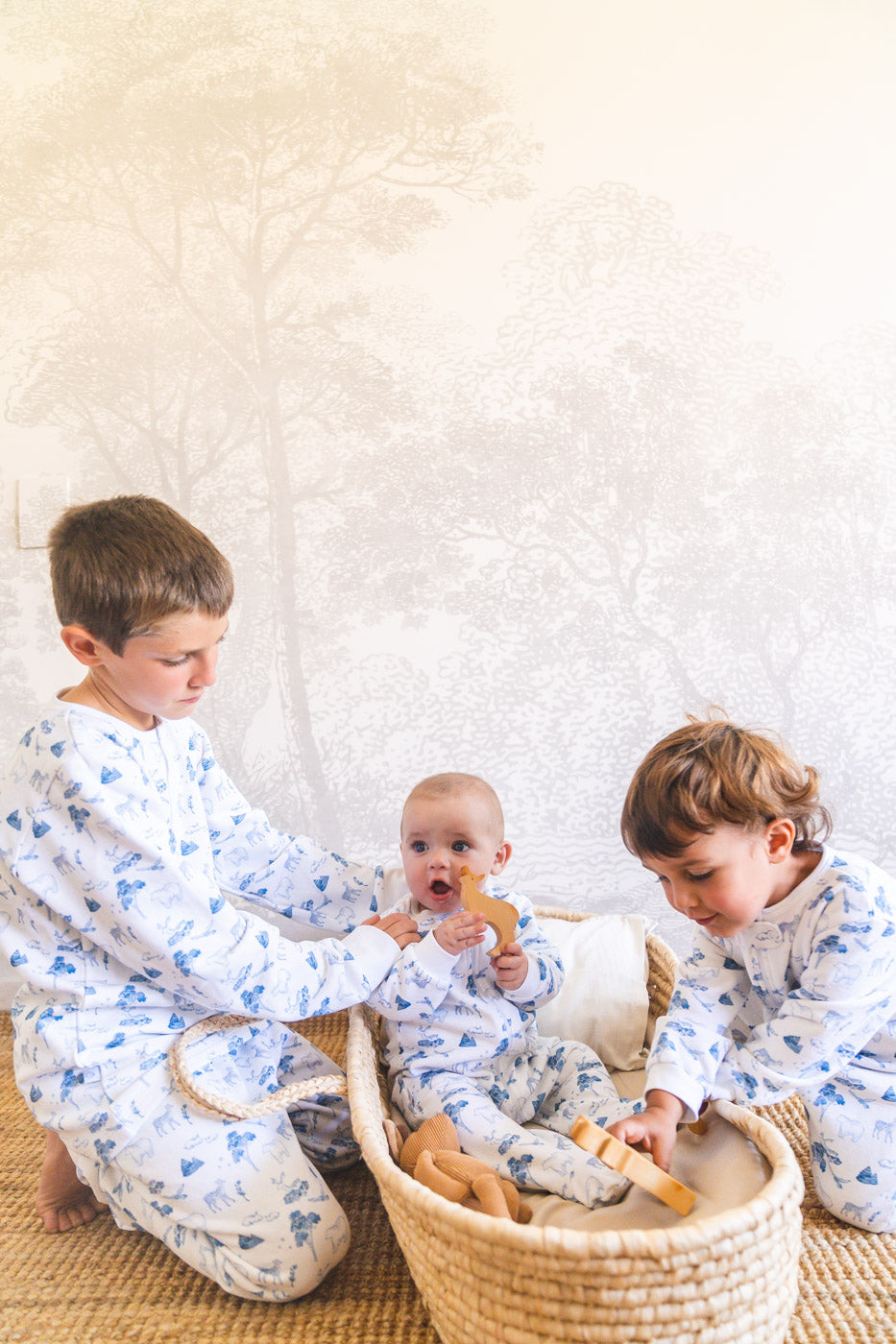 Pijama franela forest blue