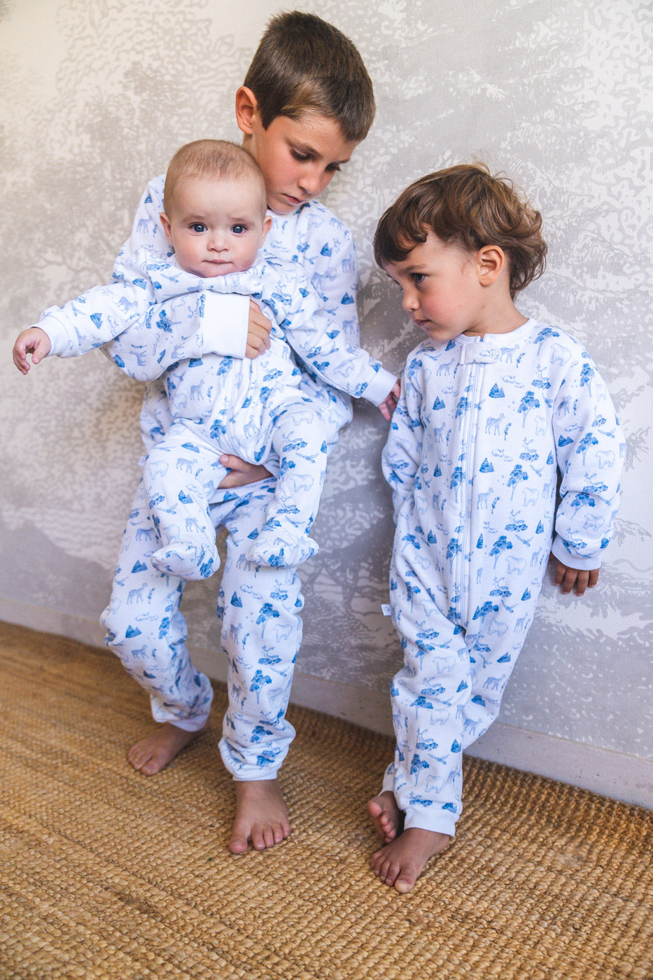 Pijama franela forest blue
