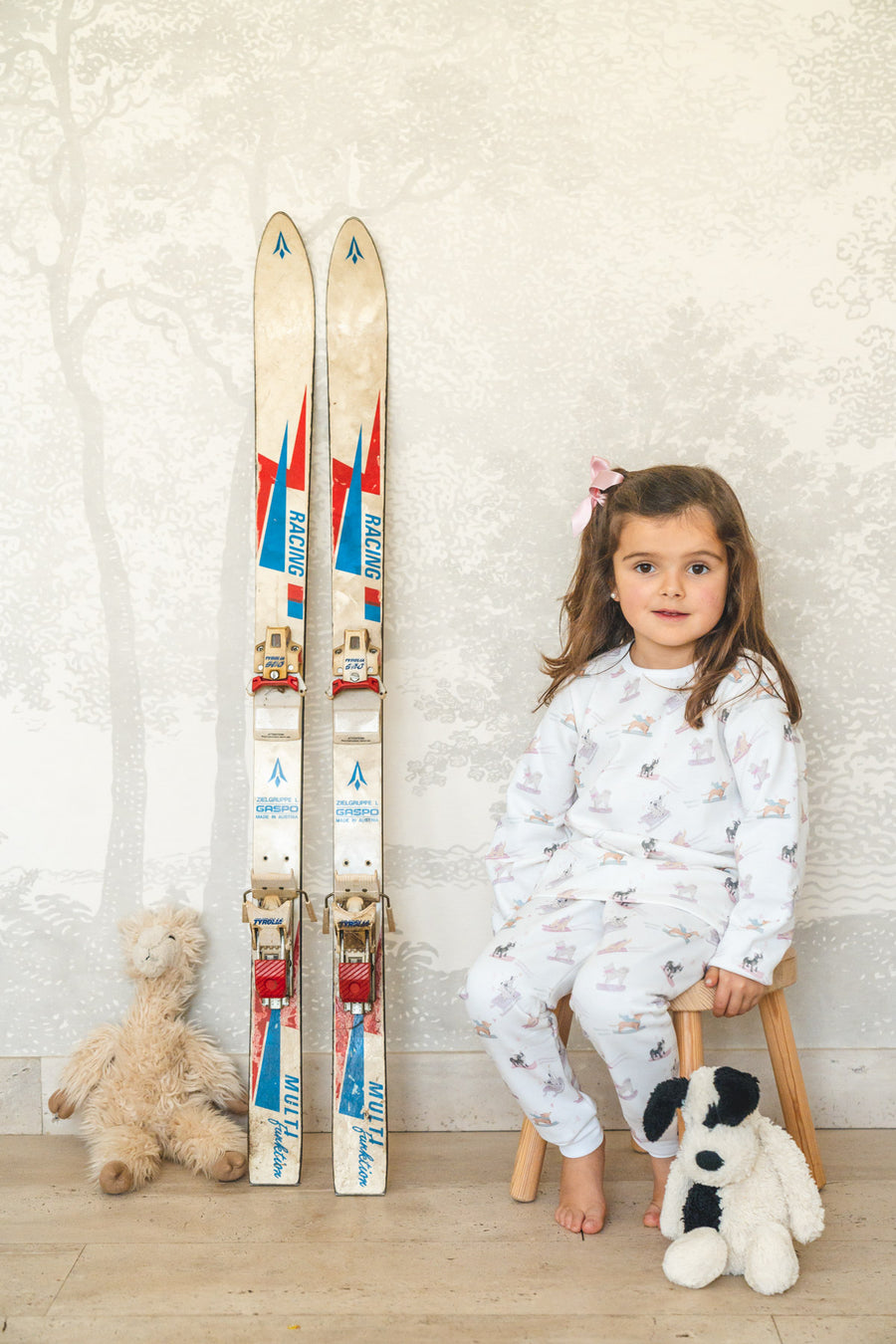 Pijama Kids Franela Perritos Ski Girl