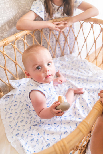 Vestido pima Libélulas azul