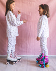 Pijama franela perritas en patines