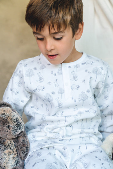 Pijama Kids Franela Forest Gris