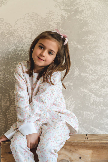 Pijama Kids Franela Winter flowers
