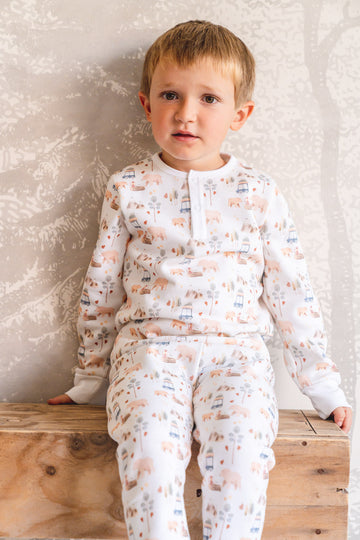 Pijama Kids Franela Osos Wild