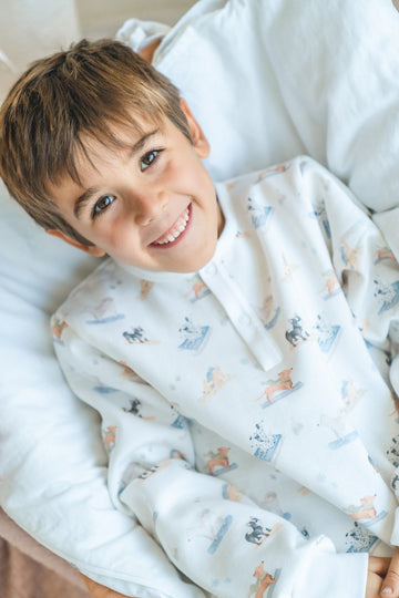 Pijama Kids Franela Perritos Ski boy