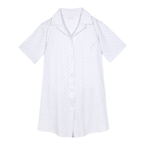 Camisa de dormir mujer puntitos