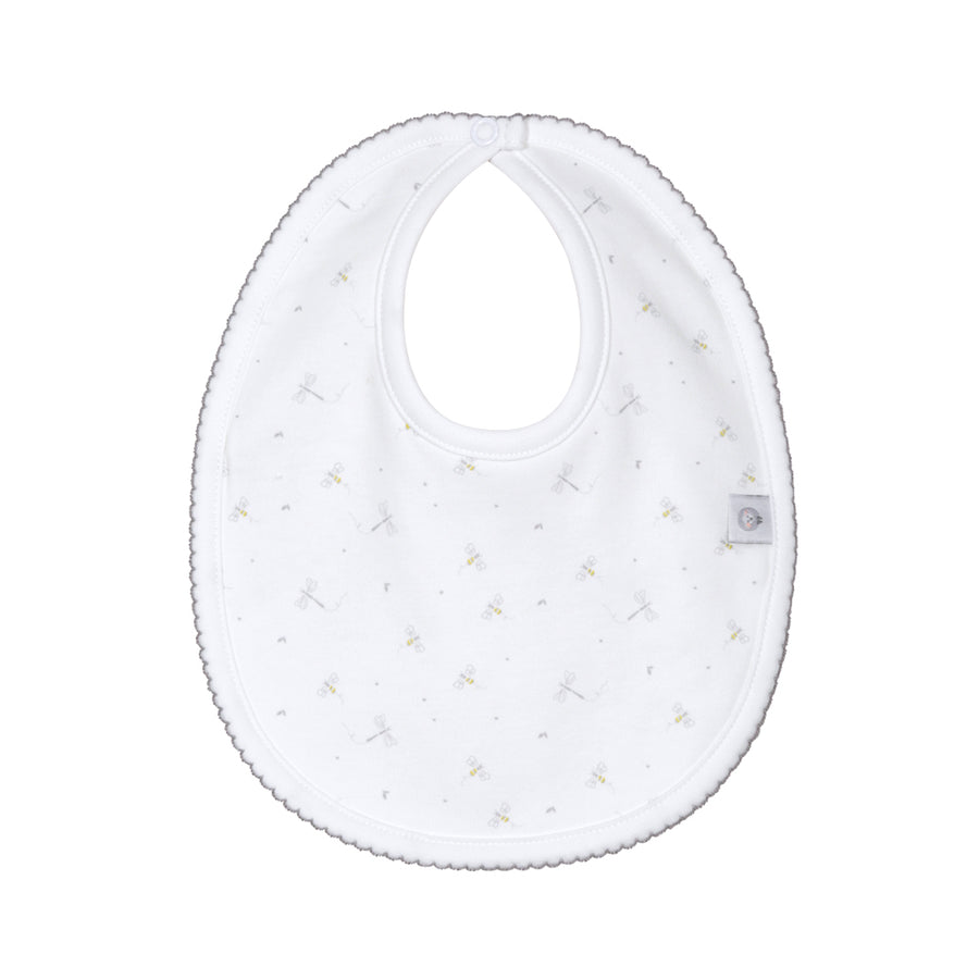 Babero redondo abejitas