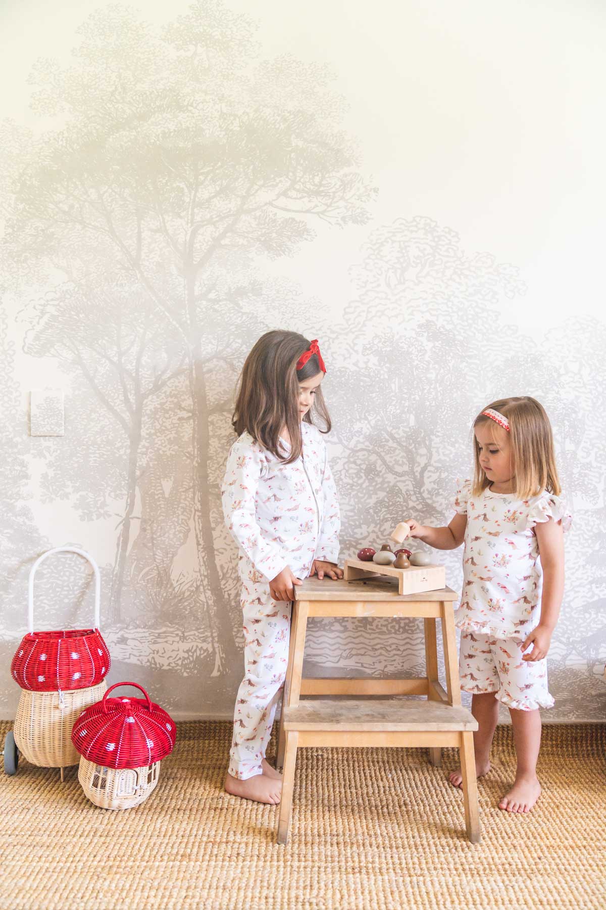 Pijama pima salchis flores largo