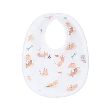 Babero redondo salchis playa