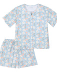 Pijama short corto mujer poppies