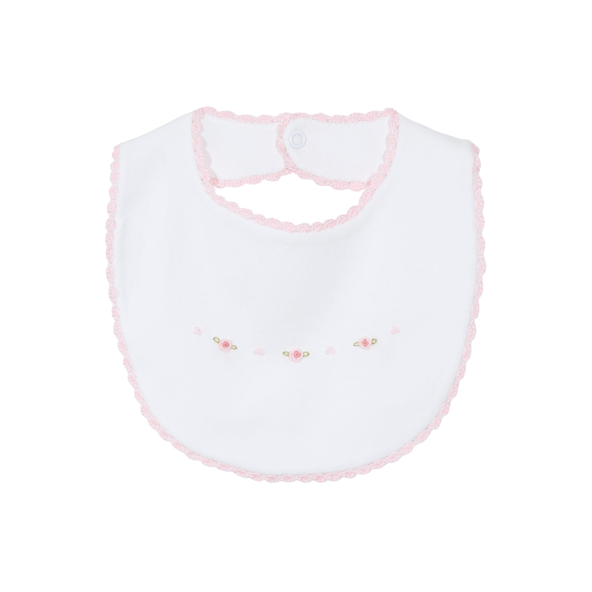 Babero crochet Clara baby girl