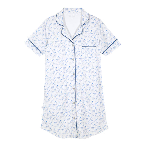 Camisa de dormir mujer libelulas azul