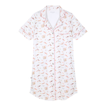 Camisa de dormir mujer salchis flores