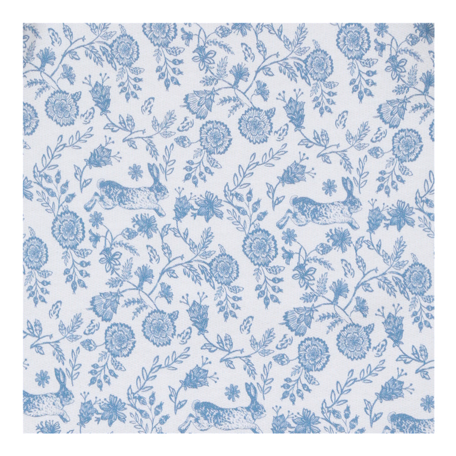 Pijama Kids Franela Conejo flor azul