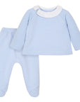 Conjunto acolchado celeste