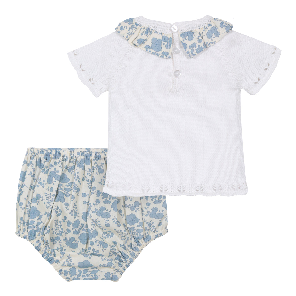 Conjunto con bombacho Sara celeste