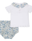 Conjunto con bombacho Sara celeste