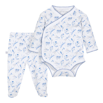 Conjunto libélulas azul