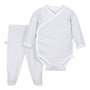 Conjunto rayado gris