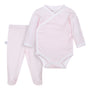Conjunto rayado rosado