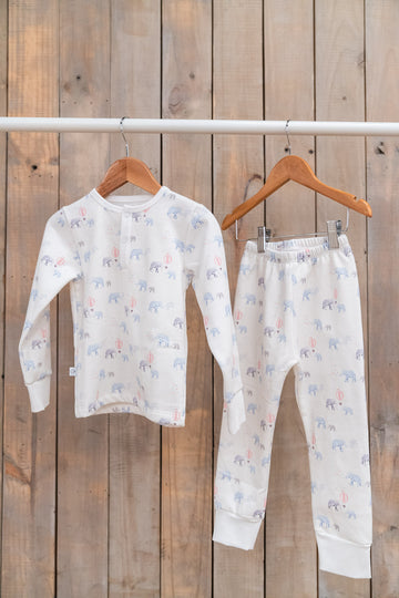 Pijama Kids Franela Elefantes y Globos