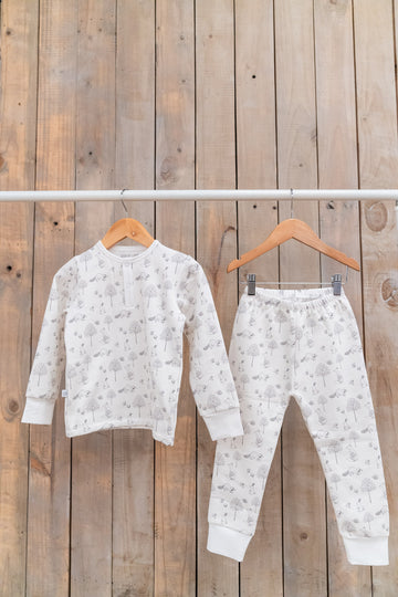 Pijama Kids Franela Forest Gris