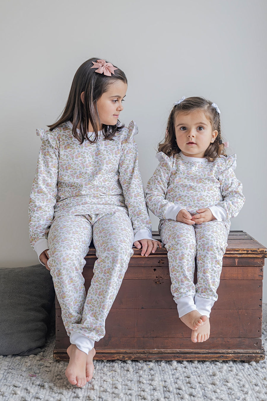 Pijama Kids Franela Flores Pasteles
