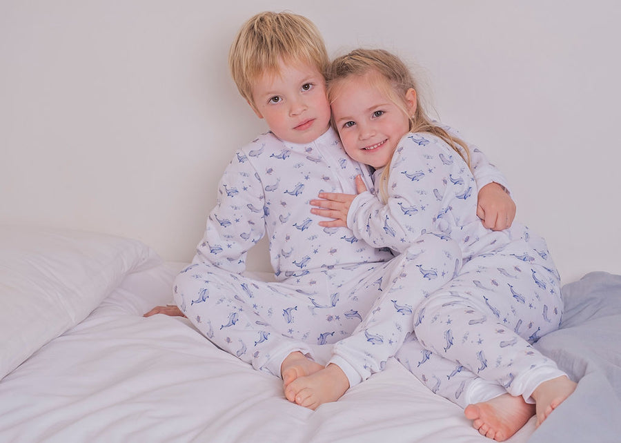 Pijama Kids Franela Whales
