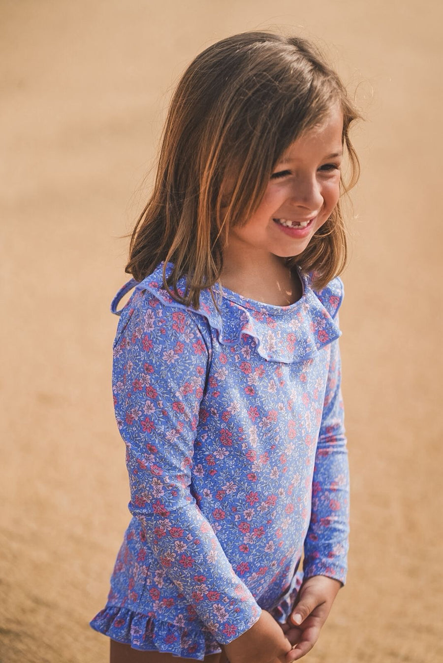 Traje de baño largo azul liberty vuelos