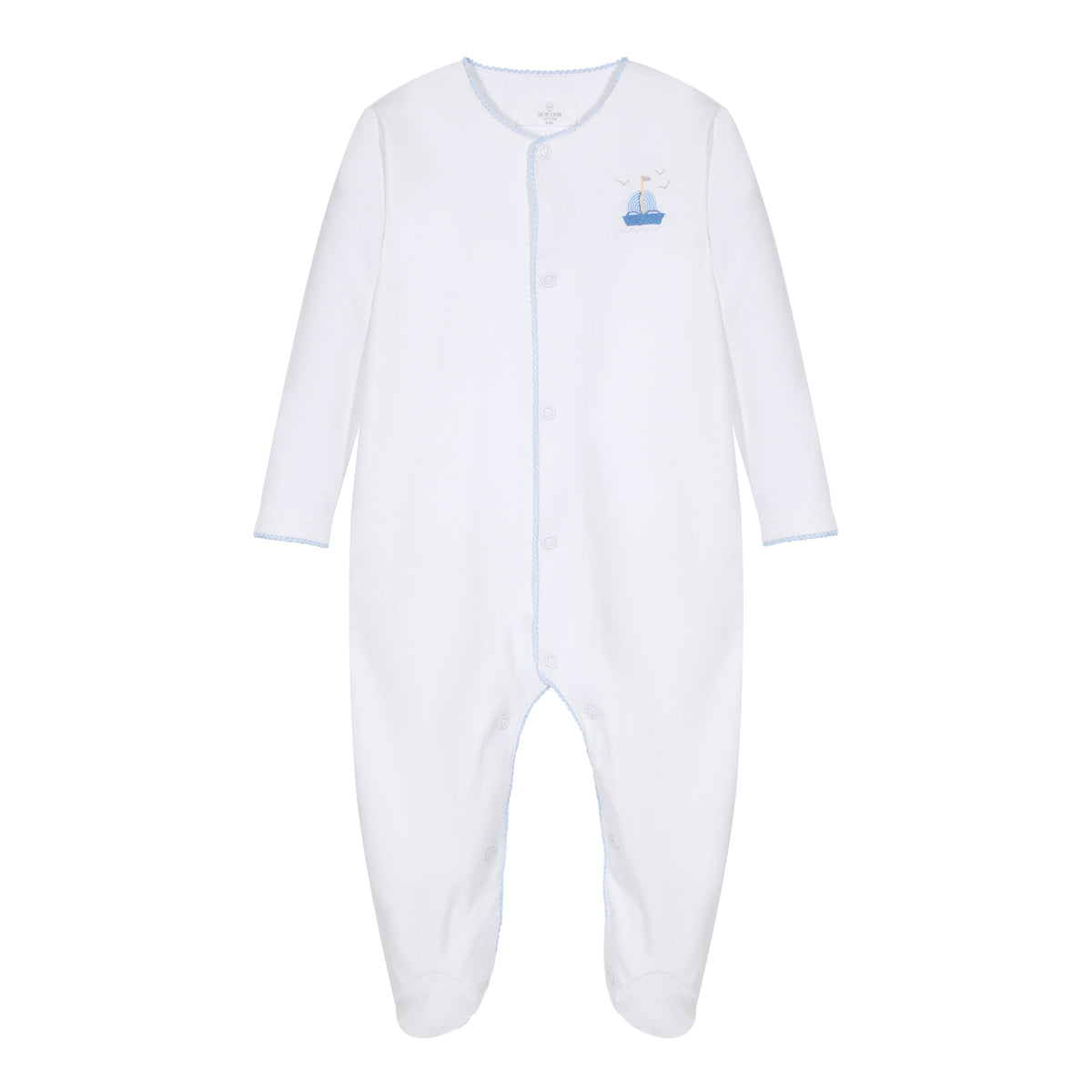 Enterito pima Veleros Crochet  baby boy