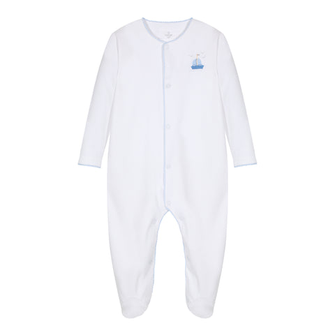 Enterito pima Veleros Crochet  baby boy