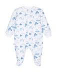 Enterito franela forest blue