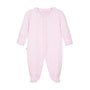 Enterito acolchado rosado cuello broderie