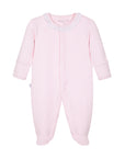 Enterito acolchado rosado cuello broderie