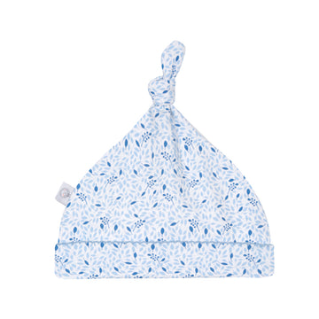 gorrito hojitas azules