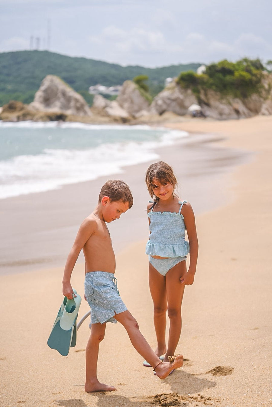 Traje de baño niño palmeras