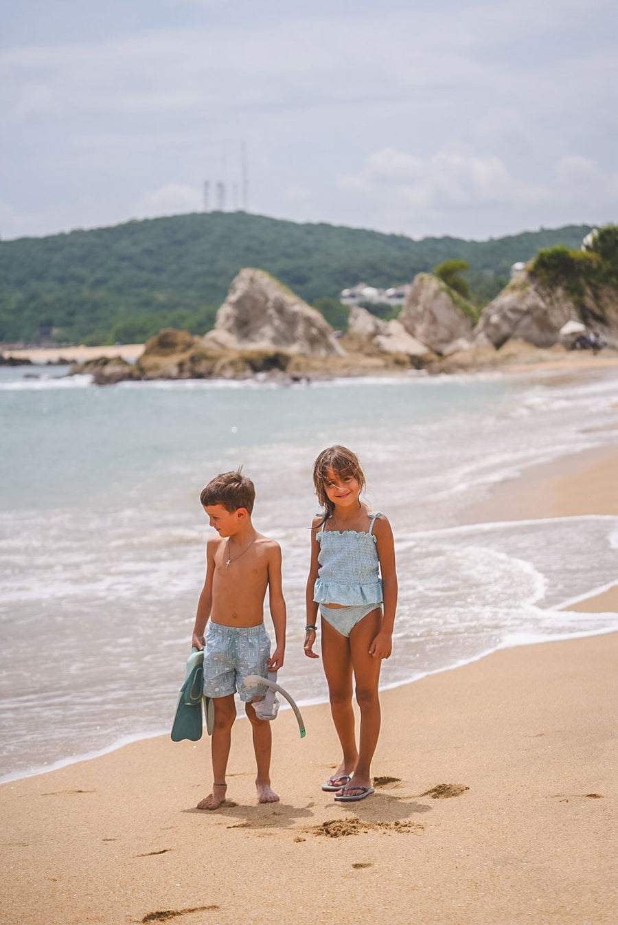 Traje de baño niño palmeras