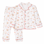 Pijama pima salchis flores largo