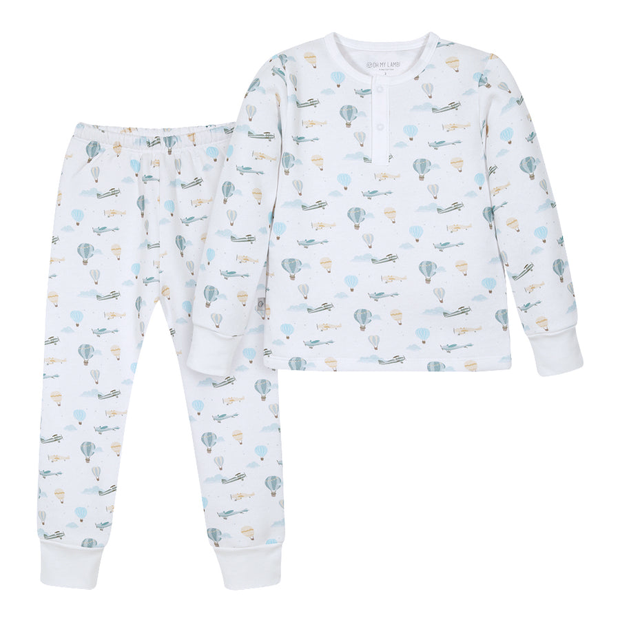 Pijama Kids Franela Aviones