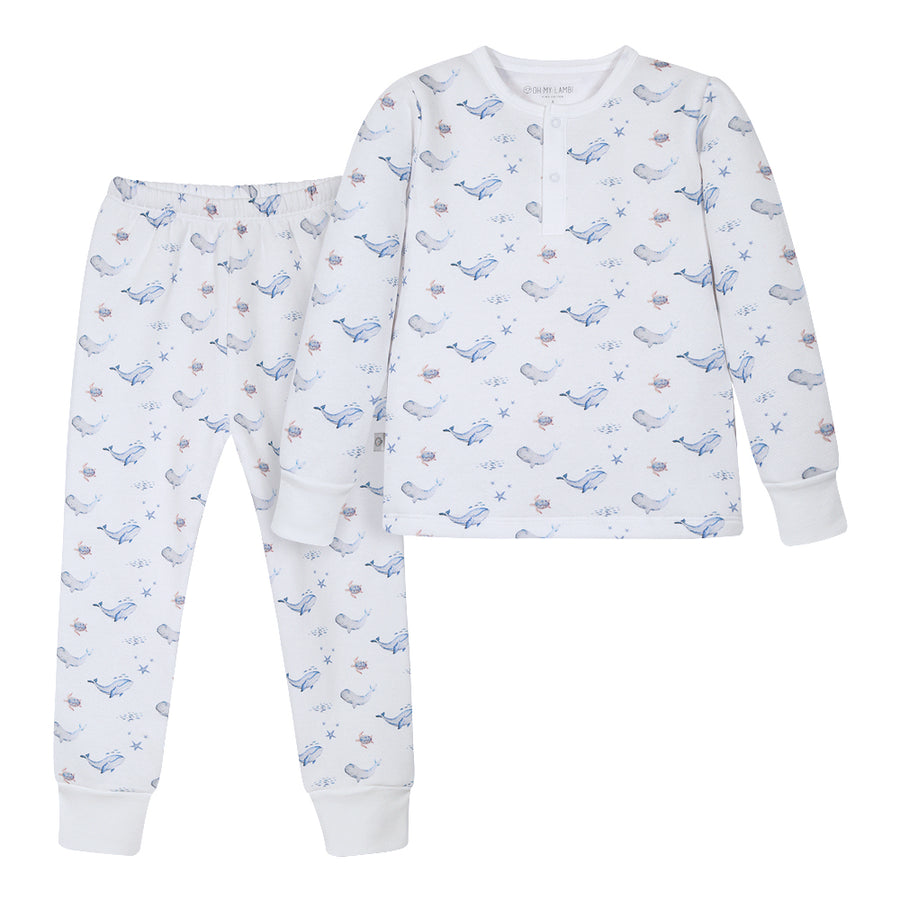 Pijama Kids Franela Whales