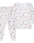 Pijama pima cocodrilos largo