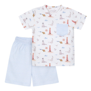 Pijama kids corto focas y faros