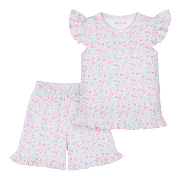 Pijama kids corto little flowers